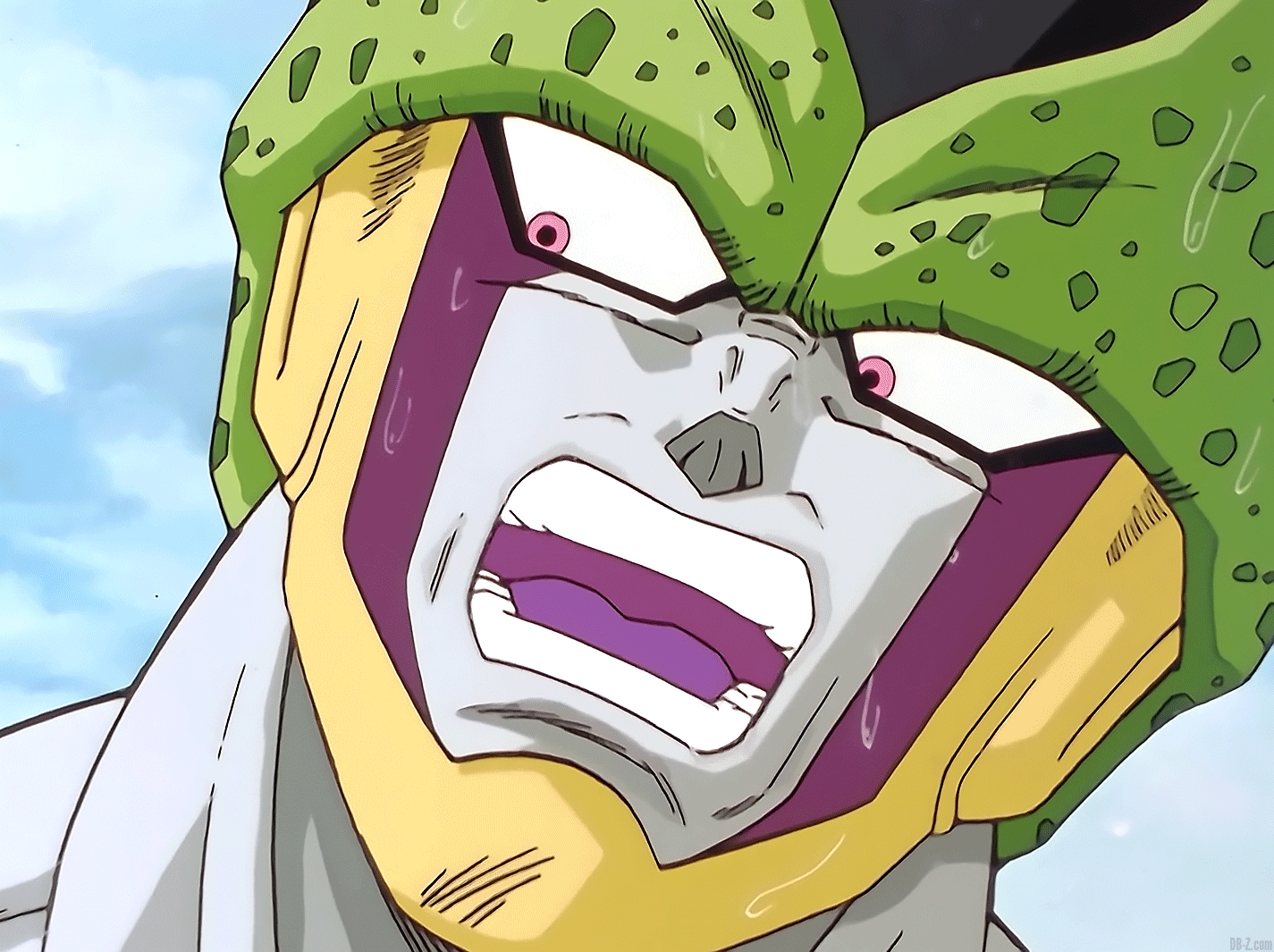 Cell après le Final Flash de Vegeta - Dragon Ball GIF