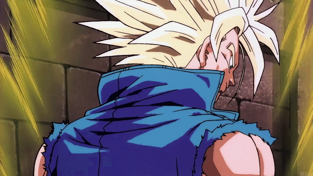 Trunks Super Saiyan de dos (Film Bojack) Dragon Ball GIF