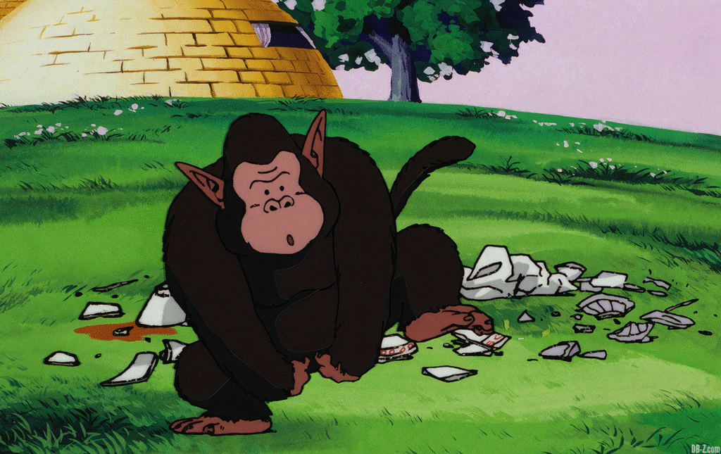 Le singe Bubbles de Kaio Dragon Ball GIF