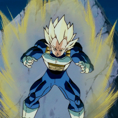 Dragon Ball Vegeta Super Saiyan Blue GIF